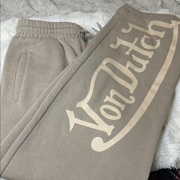 Women's Von Dutch Tan Sweatpants - Picture 2 of 2
